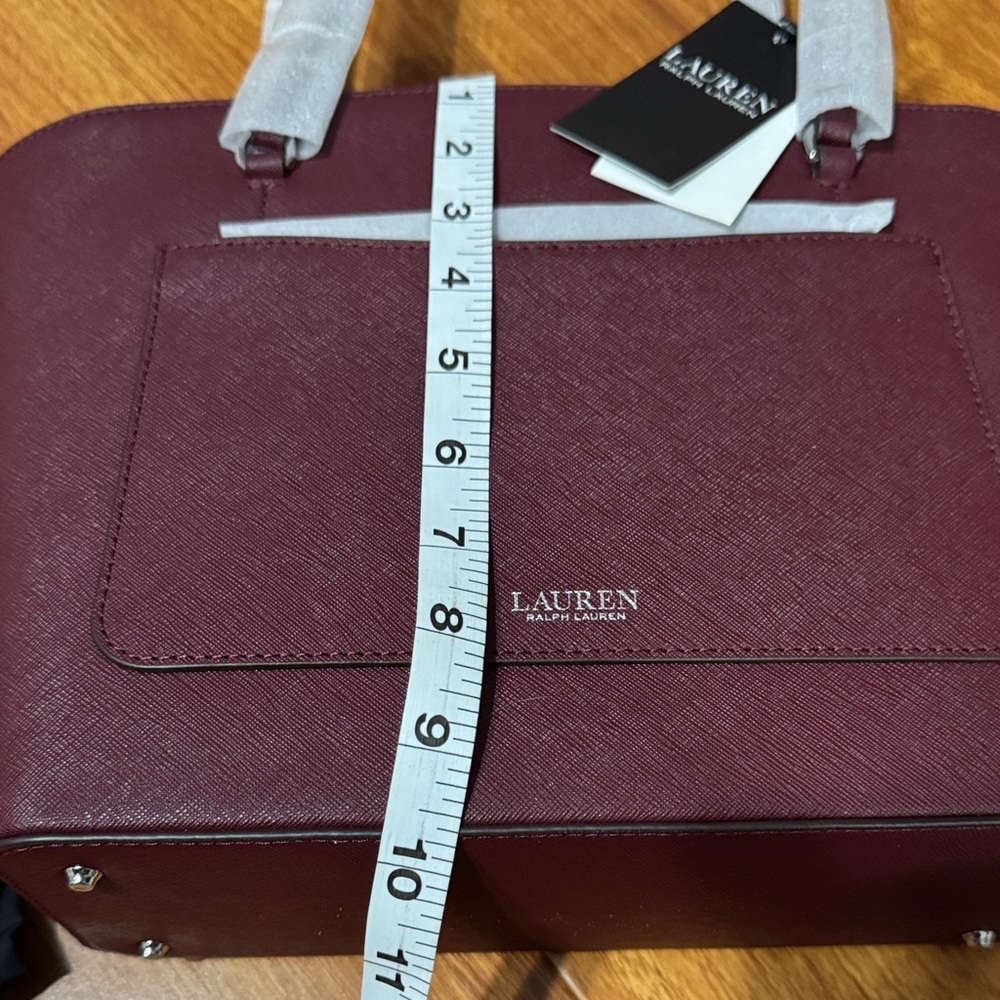 Lauren Ralph Lauren Burgundy Wine Tote Bag